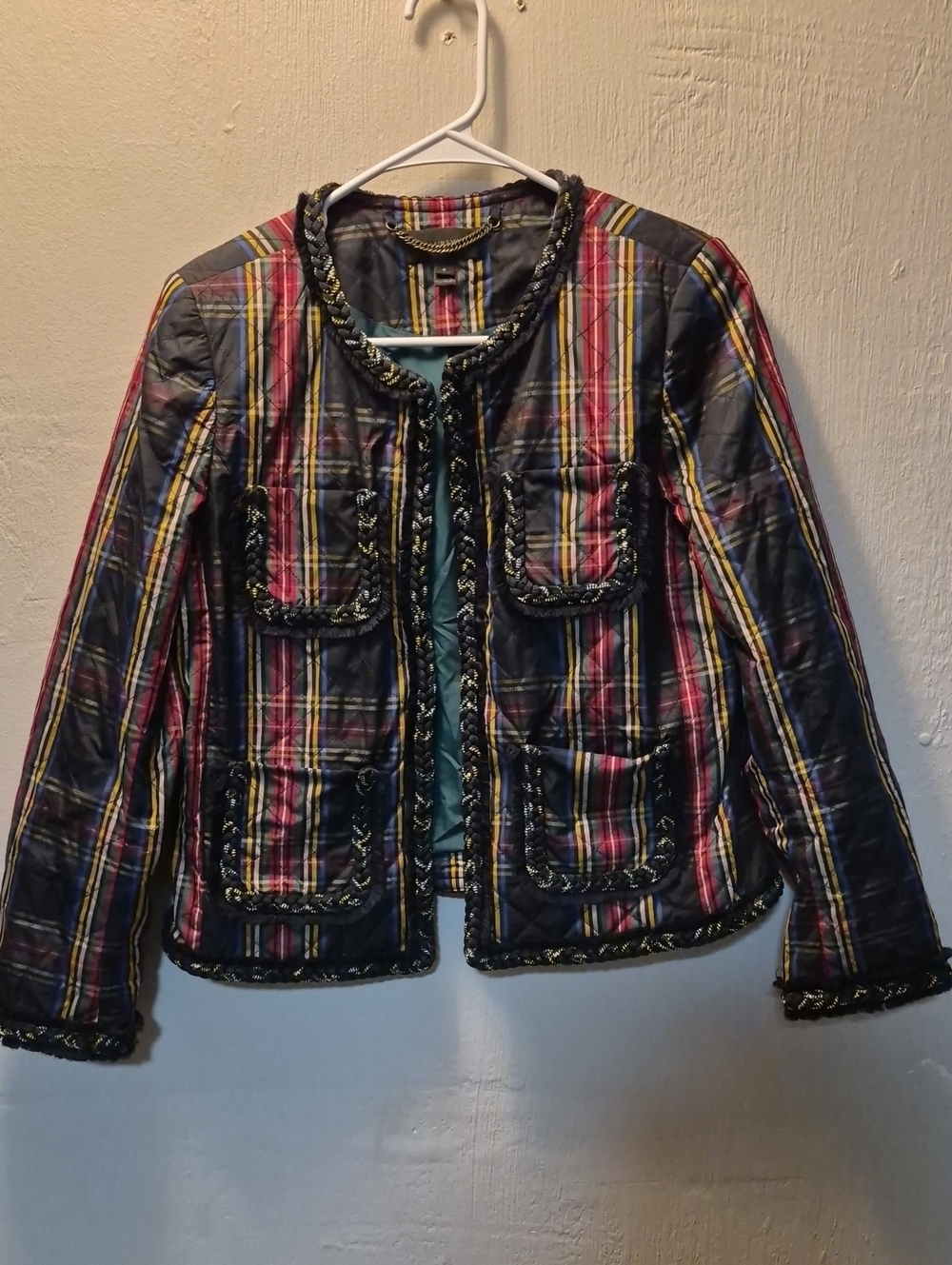 Womems J.Crew Quilted Lady Jacket Size 6